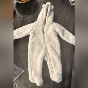 Carter's Cream Fleece Kids Footie 6 months